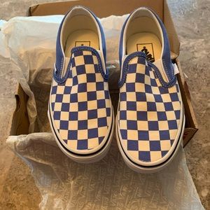 Vans checkerboard slip on shoes